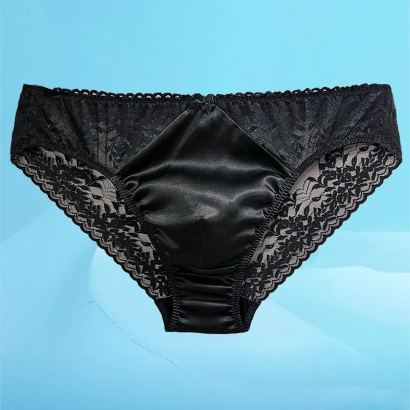 Pouch Boxer Pouch - Cuecas masculinas sensuais de seda e